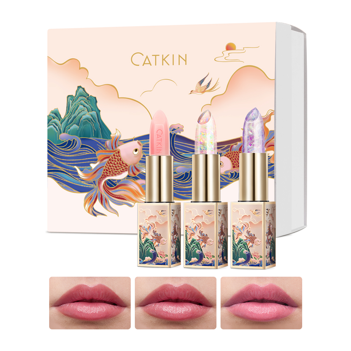 CATKIN Lip Care Gift Set 3pcs Lip Balms Set